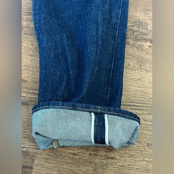 Levi’s Premium 501 90s Straight Leg Selvedge Jeans ‘Blue’ size wmns W27xL36